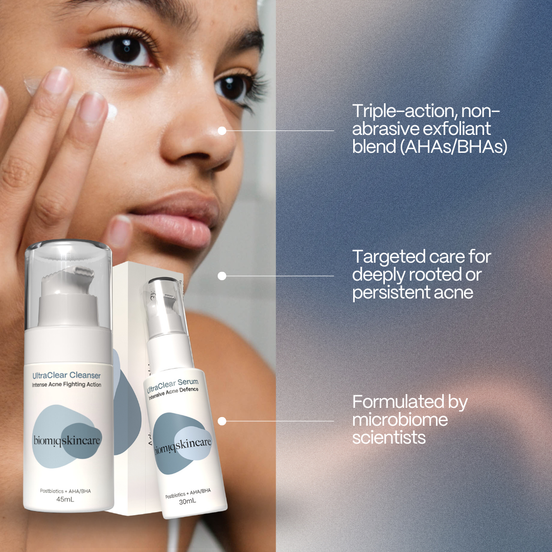 UltraClear Acne Skincare Bundle - High-Strength Cleanser and Serum for Stubborn Acne